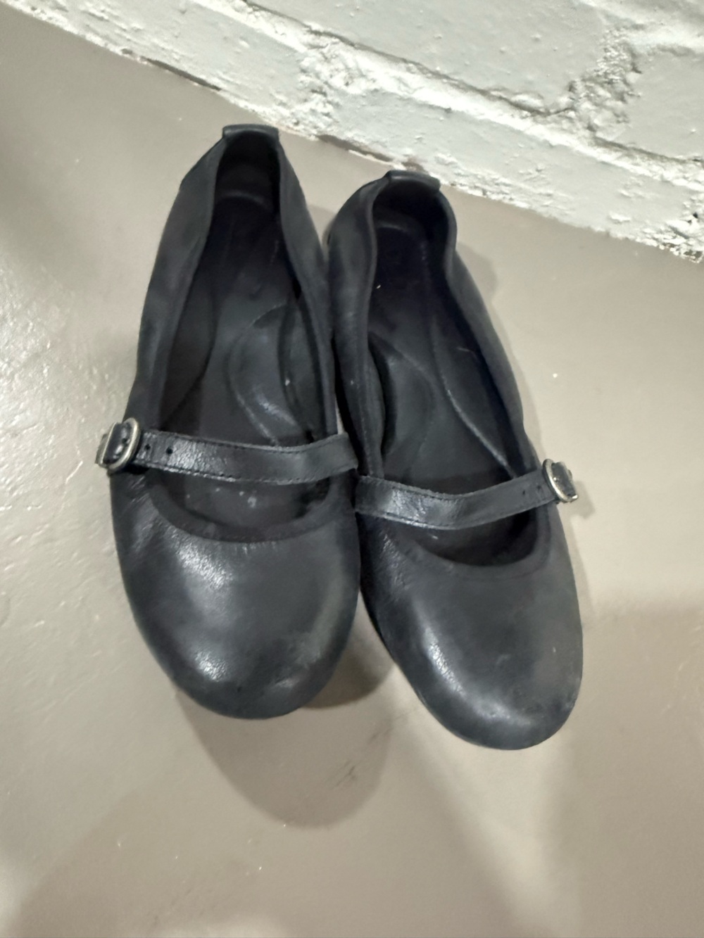 Boc Black Mary Jane Flats with Buckle Strap